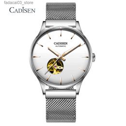 Other Watches CADISEN C8164 MIYOTA-82S0 Movt Mechanical es Tourbillon Men's Automatic Sapphire 5ATM Wrist 316L Case Date Clock Q240118