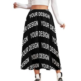 Add Design Customised Skirt Custom Made Your Image Aesthetic Casual Skirts Vintage Boho Skirt Female Printed Oversized Clothing 240117