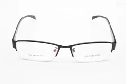 Sunglasses Frames 2024 Gafas 2024semi-rim Alloy Balck Business Unisex Glasses Frame Custom Made Optical Myopia And Reading Lens 1 1.5 2 2.5
