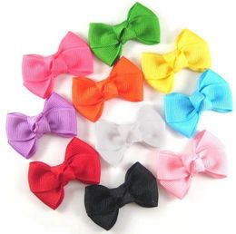 1 .5" mini hair bow , Baby girls Grosgrain bow clip Headwear -50pcs BJ