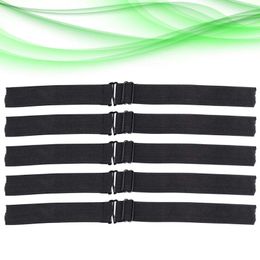 Bandanas 5pcs Adjustable Elastic Band For Wigs Black Making Net Strap Fixed Cap Bands Stretch Polyester Straps 28X25cm