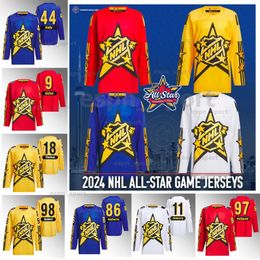 2024 All-Star Jersey Connor Bedard David Pastrnak Sidney Crosby Jeremy Swayman Auston Matthews Kirill Kaprizov Connor McDavid Sebastian Aho Jack Hughes Nylander 11