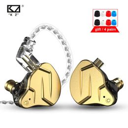 Headphones KZ ZSN PRO X 1BA 1DD Hybrid Drive HIFI Metal In Ear Earphones Bass Earbud Sport Noise Cancelling Headset KZ ZSTX ZSX ZS10 PRO T2