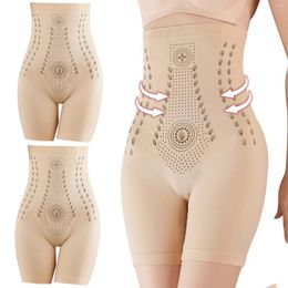 Women's Shapers High Waisted Body Shaper Shorts Shapewear For Women Tummy Control Thigh Slimming Underwear Padded Enhancer Hip Panty