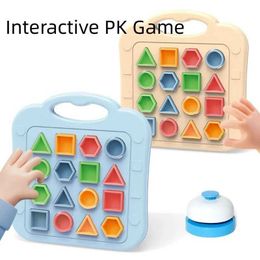 Sorting Nesting Stacking toys Interactive Competition Game Shape Matching Cognitive Toys Montessori Color Match 3D Puzzle Educational Battle Games For Kids