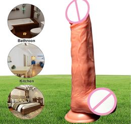 Wireless Dildo Realistic Dildo Vibrator Electric Heating Vibrating Big Huge Penis G Spot Sex Toys for Women USB Rechargeable Y1916543681