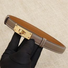 Mens designer belt classic fashion thin belts casual buckle womens leather waistband luxury leather cintura 1.8cm width solid Colour quiet belt vintage hg083