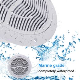 Speakers Herdio 6.5 Inch 120W Waterproof Bluetooth Ceiling Speaker Audio System Flush Mount Suitable For Bathroom Living Room Kitchen