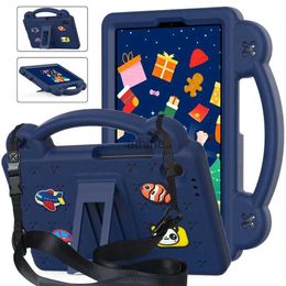 Tablet PC Cases Bags EVA Kids Tablet Cover For Samsung Galaxy Tab A9 8.7 inch 2023 Shockproof Case For Tab A9 Plus 11 Funda Capa with Shoulder Strap YQ240118