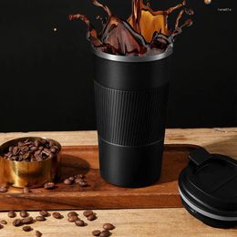 Coffee Pots Stainless Steel Cups Double-layer Vacuum Insulated Office Mugs Outdoor Portable Car Water Fashion Insulation