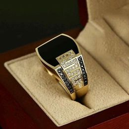 European Hip Hop Ring Full Diamond Ring New Jewelry Factory Direct Sales