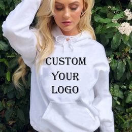 Custom Hoodie Sweatshirts Men DIY Design Your Fleece Hooded Clothes Women Harajuku Outerwear Y2k Plus Size Pulloves 4XL 240117