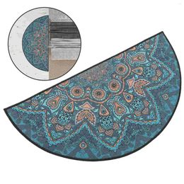 Bath Mats Non-slip Bohemian Floor Mat Boho Rug Half Round Polyester (Polyester) Style Carpet