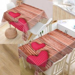 Table Cloth Heart Background Cover Printing Waterproof Tablecloth More Size Tablecloths Kitchen Wedding El Decoration