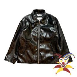 Men's Jackets Top Dyed Leather Mini Jacket Men Women 1 1 Best Quality Casual Coat Jacketsephemeralew