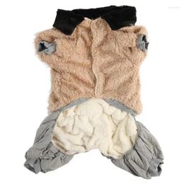 Dog Apparel Plush Warm Clothes Winter Loose Neckline And Chest For Medium Large Dogs Walking Indoor