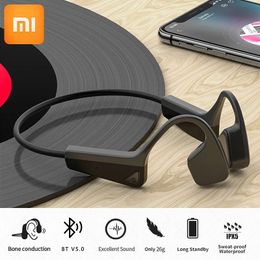 Headphones Xiaomi 2022 Bone Conduction Sports Headphones Wireless Earphone BluetoothCompatible Headset Handsfree With Mic For Running