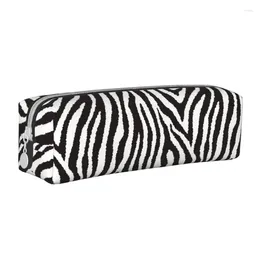 Cosmetic Bags Fashion Zebra Animal Pattern Pencil Case Pencilcases Pen Box For Girls Boys Big Capacity Bag Students School Gifts Stationery