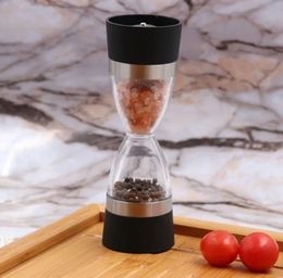 Sublimation Mills High Quality Manual Stainless Steel Pepper Spice Salt Mill Grinder Muller Plastic Bottle for Cooking Tool 516Q
