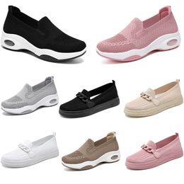 GAI 2024 winter women shoes Hiking Running soft Casual flat Shoes Versatile black white pink Lightweight Trainers Thick bottom large size 36-41