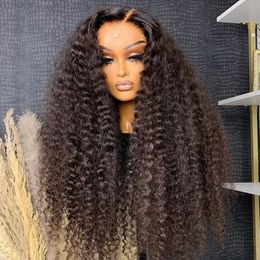 Baby hair250 Density 30 40 Inch Hd Transparent Deep Wave Frontal Wig Brazilian Glueless Wigs 13x4 Curly Lace Front Human Hair Wig