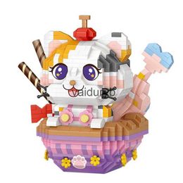 Blocks Cartoon cute little catfish mini building block DIY animal doll model assembly toy suitable for home decoration and holiday gifts H240527
