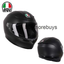 Full Face Open Italian Agv Motorcycle Helmet Men's and Women's Four Seasons Motorcycle Riding Helmet c Certified Anti Fog Lightweight Breathable k TEUG