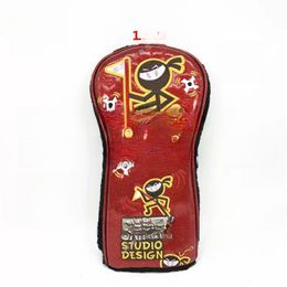 Golf Clubs Headcover Red Ninja Drivers Putter Wood Hybrid Personality Headcover Contact Us To View Pictures With LOGO 438