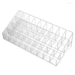 Kitchen Storage 36 Grid Transparent Acrylic Lipstick Rack Cosmetic Display