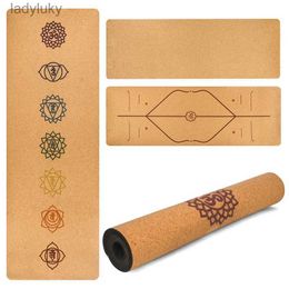 Yoga Mats Dark Printing Yoga Fitness Mat Suede Rubber Non-slip Health Yoga Flower Mat Factory Outlet Practice Mat With Ncie DesignL240118