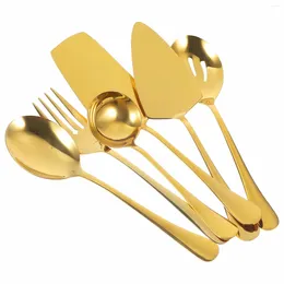 Dinnerware Sets Stainless Steel Cake Knife Portable Flatware Kitchen Supplies Steak Fork Spoon Tableware Forks Cutlery