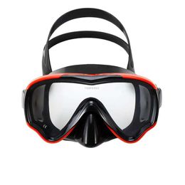 Diving Accessories Professional Kids Snorkel Swim Mask Child Diving Mask Anti-Fog Swimming Goggles With Nose Cover For Snorkeling Swimming Training 240118