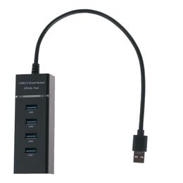 Usb Hubs 4 In 1 Hub 3.0 High Speed 5Gbps 4Ports Extender Computer Splitter With Black White Drop Delivery Computers Networking Accesso Dhlmo