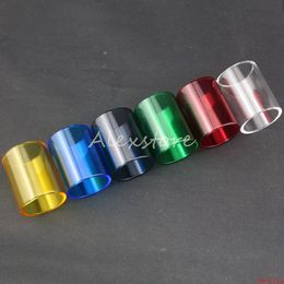 Colourful Pyrex Glass Tube Replacement Caps for Kanger Subtank Toptank Mini Nano Plus Aspire Triton Atlantis 2 Arctic TFV8 Tank