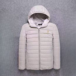 Дизайнерская мужская куртка-пуховик с капюшоном, модная легкая осень/зима, люксовый бренд, трендовая хлопковая стеганая куртка, большие размеры M-5xl