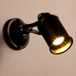 Wall Lamp Loft Lamps Retro Industrial LED Lights Vintage Bedside Living Room Home Decration Lighting Black/White