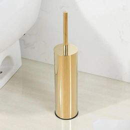 Toilet Brushes & Holders Toilet Brushes Holders 304 Stainless Steel Brush Gold Bathroom Cleaning Tool Holder With 231025 Drop Delivery Dh2Gm