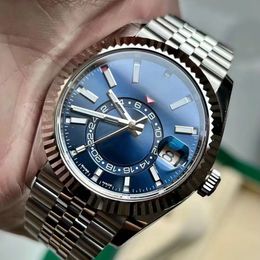 Men Watch 326934 42mm Stainless Steel Blue Dial Luminescent 2813 Automatic Mechanical Mens Topselling Watches Sapphire Mirror Surface