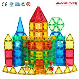 Sorting Nesting Stacking toys Magnetic Construction Set Model Building Toy DIY Magnetic Blocks Tiles Montessori Educational Toys For Kids Gift 240118