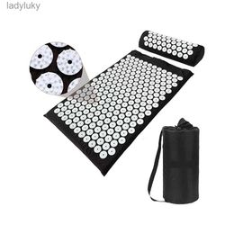 Yoga Mats Massager Cushion Massage Yoga Mat Acupressure Relieve Pain Stress Back Body Pain Spike Mat Acupuncture Mat Foot Massager PadL240118