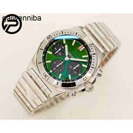 Breitlinx Brand Chronograph Diving AAAAA Luxury Watch Gf Factory 42mm 316 Steel 7750 Movement Green High-end