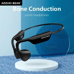 Headphones Adzuki bean Bone Conduction Headphones IPX4 Waterproof Earphones for Smartphone HIFI Handsfree Headset for Running Sports