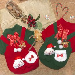 Dog Apparel Pet Christmas Clothing Winter Autumn Sweet Warm Sweater Small Cute Desinger Knitwear Cat Fashion Jacket Dachshund Poodle