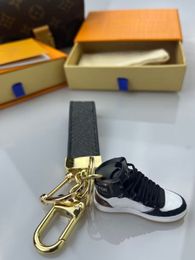 High Quality Keychain Fashion Women Men Handmade Shoes Car Keychains Alloy Stylish Buckle Designer Luxury Key Chain Bags With Box Dustbags