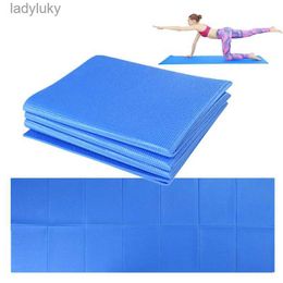 Yoga Mats Portable PVC Folding Yoga Mat Non-Slip Sport Gym Pilates Body Building Fitness Yoga Mat Exercises EquipmentL240118