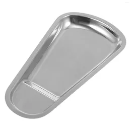 Plates Breakfast Dinner Tray Trays Eating Couch Stainless Steel Multifunction