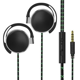 Headphones New 3.5mm Noise Reduction Wired Earphones Microphone Dual Moving Coil Stereo Sound Music Earphones Headset Headphone Earbuds