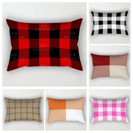 Pillow Simple Line Checkered Pillowcases Sofa Covers Home Decoration Can Be Customized For You At 30x50 40x60 50x80