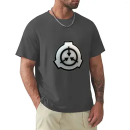 Wine Glasses SCP Logo (3d) T-Shirt Plain Graphic T Shirt Anime Funny Men Shirts