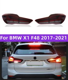LED Car Taillight For BMW X1 F48 20 17-20 21 Rear Fog Lamp Dynamic Turn Signal Reverse Brake Light Assembly